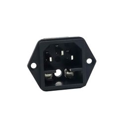 AC 250V 15A IEC320 C14 Male Power Cord Inlet Socket image 2