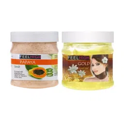 FEELHIGH Papaya Face Scrub Enriched with Papaya Extract & Gold Gel-8