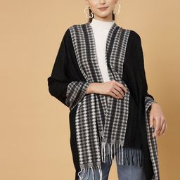 Mafadeny Geometric Woven Design Stole-picture-3