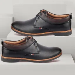 FAUSTO Men Lace Up Formal Derbys-image-43