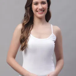 Friskers Non-Padded Cotton Spaghetti Camisole-image-6