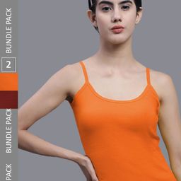 FBAR Pack Of 2 Pure Cotton Bio Wash Sports Camisoles-image-93