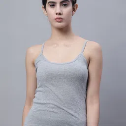 FBAR Ribbed U-Neck High Quality Cotton Camisoles-picture-7