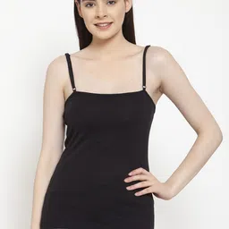 Friskers Women Black Solid Camisole-picture-58