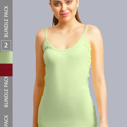 FBAR Pack Of 2 Cotton Long Camisoles-image-33