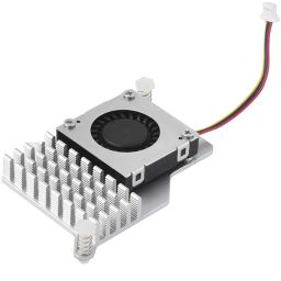 Raspberry Pi 5 Active Cooler RPi 5 Cooling Kit with Blower Fan & Heatsink Temperature Controlled Cooling Fan for Raspberry Pi 5 For Aluminium Heatsink Cooling Fan Compatible with Raspberry Pi 5 4GB, and 8GB - Silver - RS5760Raspberry Pi 5 Active Cooler RPi 5 Cooling Kit with Blower Fan & Heatsink Temperature Controlled Cooling Fan for Raspberry Pi 5 For Aluminium Heatsink Cooling Fan Compatible with Raspberry Pi 5 4GB, and 8GB - Silver - RS5760 image 1
