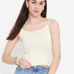 Feelings Pure Cotton Slim Fit Shoulder Strap Camisoles-image-110