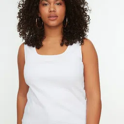 Trendyol Square Neck Lightly-Padded Camisoles-picture-43