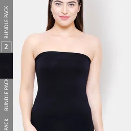 NOIRA Pack Of 2 Non-Padded Strapless Cotton Camisoles-image-64