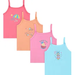 DYCA Girls Pack Of 4 Assorted Camisoles-19