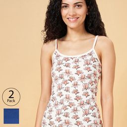 YU by Pantaloons Women Pack Of 2 Printed Cotton Camisoles-image-93