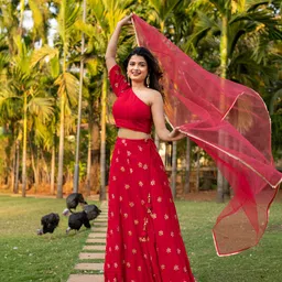 Label Shaurya Sanadhya Embroidered Sequinned Ready to Wear Lehenga & Blouse With Dupatta image 3
