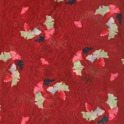 Warthy Ent Black & Red Printed Lehenga & Unstitched Blouse With Dupatta image 3