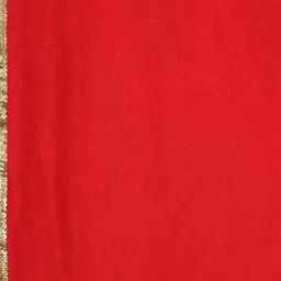Warthy Ent Cream-Coloured & Red Zardozi Semi-Stitched Lehenga & Unstitched Blouse With Dupatta image 3