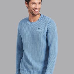 Beverly Hills Polo Club Men Blue Ribbed Pullover-picture-29