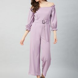 Athena Women Lavender Solid Jumpsuit-picture-52
