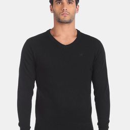 Arrow Sport Men Black Pullover-image-74