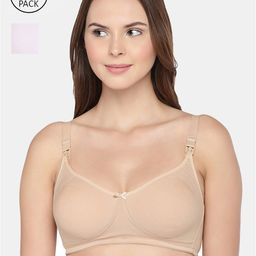 Inner Sense Pack Of 2 Solid Non-Wired Non Padded Maternity Sustainable Bra IMB005A_5B-31