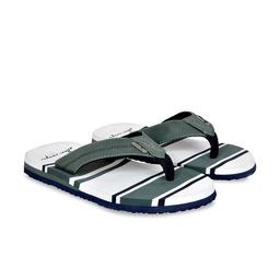 Allen Cooper Men Green & White Rubber Thong Flip-Flops-17