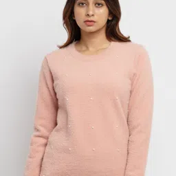 Status Quo Women Pink Pullover-image-70