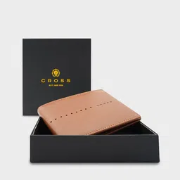 Cross Men Tan & Deep Green Solid Leather Two-Fold Wallet-image-29