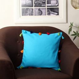 Lushomes Blue & Red Square Cushion Covers-28