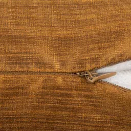 HOUZZCODE Gold-Toned Set of 2 Solid Square Cushion Covers image 4