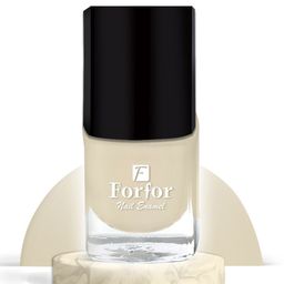 FORFOR SetOf3 Trendy Nail Enamel With Free Nail Wipes-5ml Each-Transparent-White-Base Coat-26