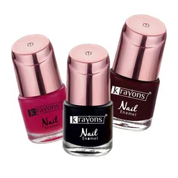 krayons Set Of 3 Color Me Crazy Gel Long Lasting Nail Polish - 8ml Each-image-82