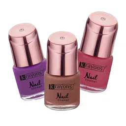 krayons Set of 3 Color Me Crazy Gel Long Lasting Nail Polish - 8 ml each-image-12