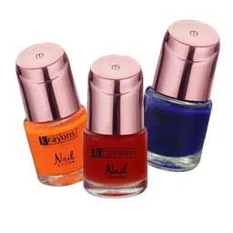 krayons Set Of 3 Color Me Crazy Gel Long Lasting Nail Polish - 8ml Each-image-63