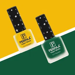 PERPAA Set of 2 Super Matte Long Lasting & Quick-Dry Nail Polish - 6 ml each-16