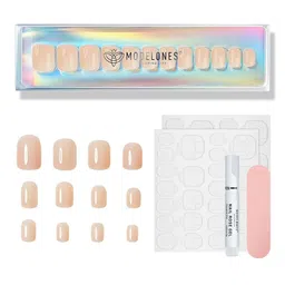 Modelones 24Pcs Short Square Press On Nail Kit - Baby Bare-image-62