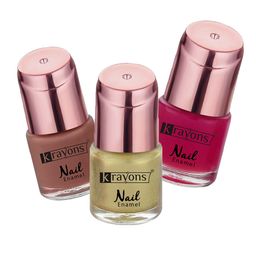 krayons Set Of 3 Color Me Crazy Gel Long Lasting Nail Polish - 8ml Each-15