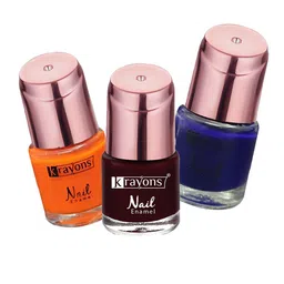 krayons Set Of 3 Color Me Crazy Gel Long Lasting Nail Polish - 8ml Each-15