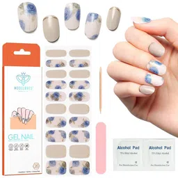 Modelones 20-Pcs Semi-Cured Gel Nail Strips - Rose Garden-picture-15