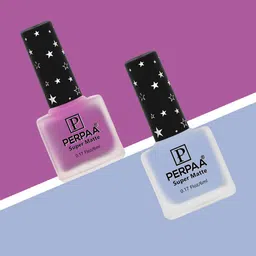 PERPAA Set of 2 Super Matte Long Lasting & Quick-Dry Nail Polish - 6 ml each-3