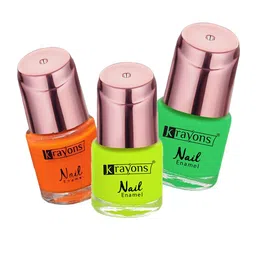 krayons Set Of 3 Color Me Crazy Gel Long Lasting Nail Polish - 8ml Each-image-80
