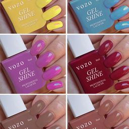 VOZO Set Of 6 Gel Shine Ultra Lasting Professional Nail Polish - 48 ml Each-39