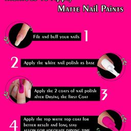 PERPAA Set of 12 Super Matte Quick-Dry & Long-Lasting Nail Polish 6 ml Each- Combo 03 image 3