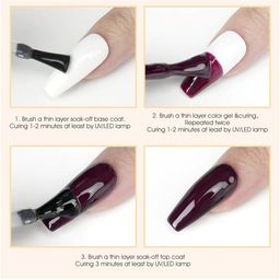 VENALISA Tempered Top UV & LED Soak Off Gel Polish 12 ml - Transparent image 4