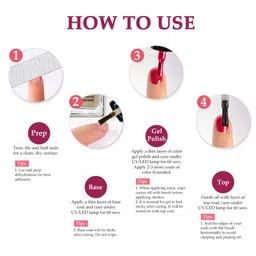 FORFOR Set of 12 Perfect Stay Fast Dry Glossy Gel Effect Nail Polish 5 ml each - Combo 3 image 5