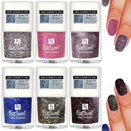 ForSure High Shine Set Of 6 Glitter Nail Polish-5ml Each - 89-97-91-93-94-95-44