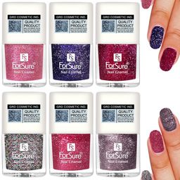 ForSure High Shine Set Of 6  Glitter Nail Polish-5ml Each-94-96-97-98-89-92-45