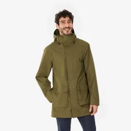 quechua Men’s Hiking Long Jacket, NH500 - Olive-picture-31