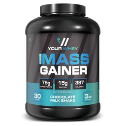 YourWhey Premium Mass Gainer, 6.6 lb Chocolate Milkshake-image-36