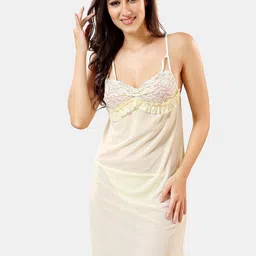 Be You Self Design Shoulder Straps Net Baby Doll With Briefs-picture-11