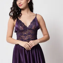 Klamotten Women Purple Baby Doll-image-93