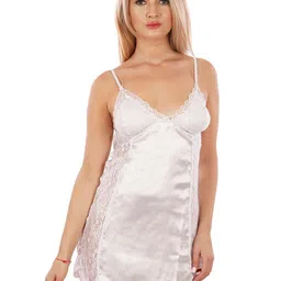 new blue eyes Self Design Shoulder Straps Tie-Ups Detail Baby Doll-42