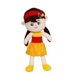 Ultra Kids Yellow & Off white Soft Doll Toy-57